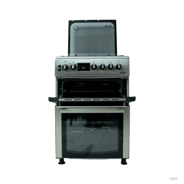 CUISINIÈRE ASTECH CK69DDDGZ-ELF 60/60 4 FEUX GAZ ET ÉLECTRIQUE