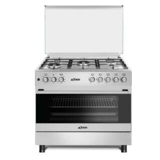 CUISINIÈRE ASTECH CK97MS 90/60 5 FEUX FULL OPTION VENTILO + FOUR